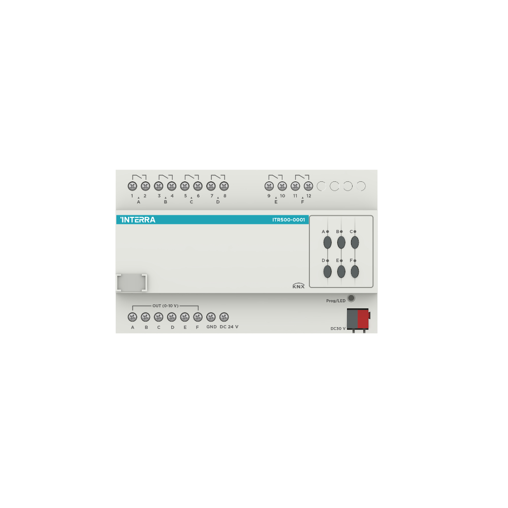 INTERRA KNX Ballast Controller – 6 Ch (0/1-10V DC)