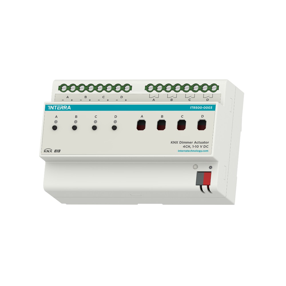 INTERRA KNX Ballast Controller – 4 Ch (0/1-10V DC)